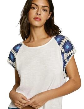 Pepe Jeans Camiseta Verenice Mousse White