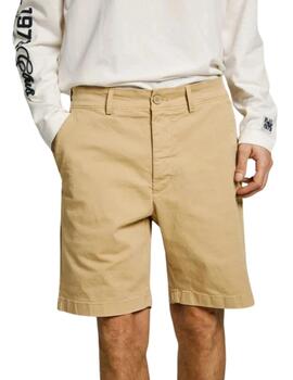 Pepe Jeans  Regular Chino Short Khaki Beige