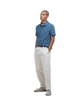 Barbour Lightweight Sports Polo Shirt Dusk blue