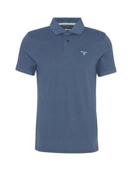 Barbour Lightweight Sports Polo Shirt Dusk blue