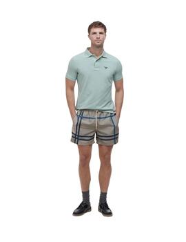 Barbour Lightweight Sports Polo Shirt Pale apple