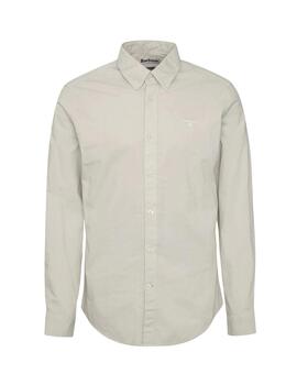 Barbour Garment Dyed Poplin Tailored Fit S Oatmeal
