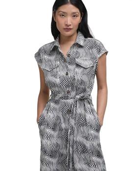 Barbour Romy Maxi Dress Monochrome Print