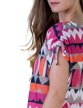 Hongo Blusa estampado geométrico