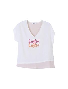 Hongo Blusa blanca Hello