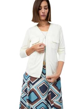 Mercedes De Miguel Camisa Chaqueta Elda Crudo