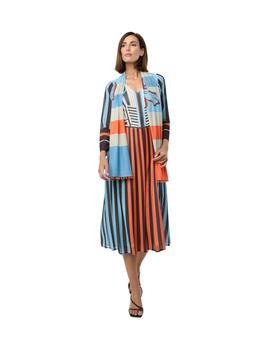 Mercedes De Miguel Vestido Etnico Gabriela Naranja