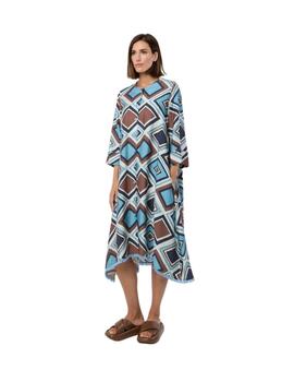 Mercedes De Miguel Vestido Romina Azul