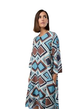 Mercedes De Miguel Vestido Romina Azul