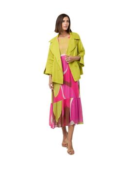 Mercedes De Miguel Vestido Basico Sira Fucsia