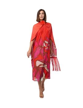 Mercedes De Miguel Vestido Flor Gloria Fucsia