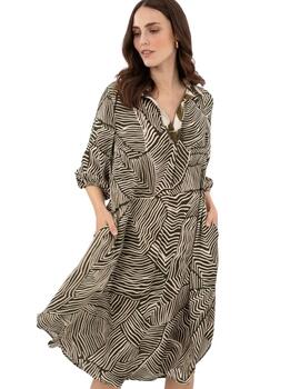 Anna Mora Vestido Estampado Vaporoso