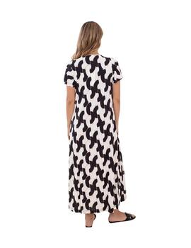 Anna Mora Vestido Largo cadenas maxi