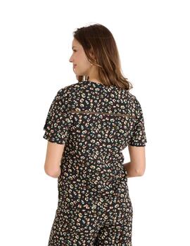 Naf Naf Camisa Print negro