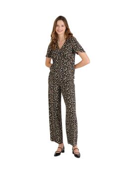Naf Naf Pantalones Print negro