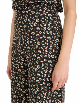 Naf Naf Pantalones Print negro