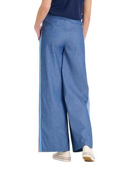 Naf Naf Pantalón raya lateral azul eléctrico