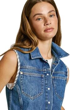 Pepe Jeans Chaleco W11 Denim Gilet Reversible