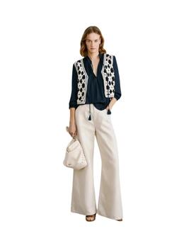 Pepe Jeans Chaleco Crochet Olivia Mousse White