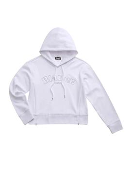 Blauer Sweatshirt Fayette Bianco Ottico