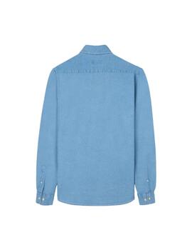 Silbon Camisa Sport Estructura Denim Azul Claro