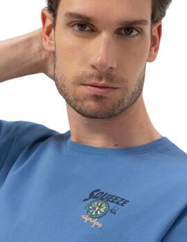 El Pulpo Camiseta Estampado Squeeze Índigo