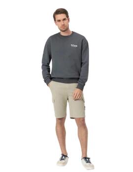 El Pulpo Sudadera Estampado Enjoy Life Antracita