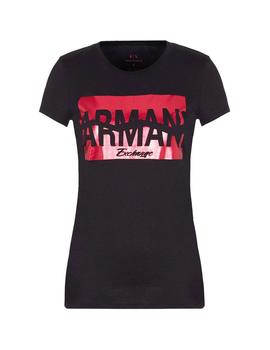 Camiseta Armani Negra Slim Fit Para Mujer