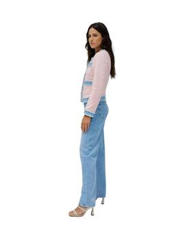 Salsa Cazadora Tweed con lentejuelas Rosa