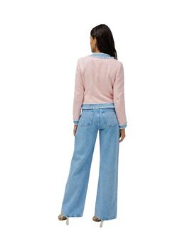 Salsa Cazadora Tweed con lentejuelas Rosa