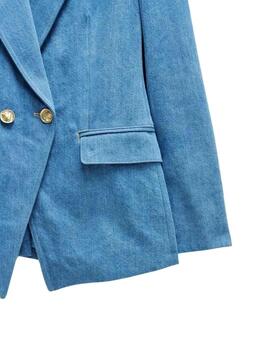 Salsa Blazer Denim Azul