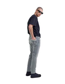 Gas Pantalones 5 Pockets Sax Zip Plus Basic Grey