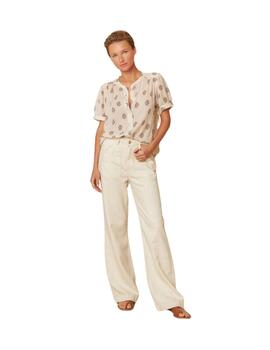 Indi & Cold Camisa Voile de algodón Piedra
