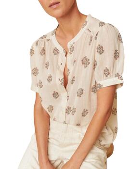 Indi & Cold Camisa Voile de algodón Piedra