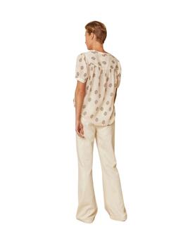Indi & Cold Camisa Voile de algodón Piedra