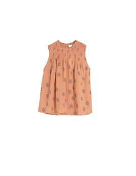 Indi & Cold Blusa Smock manual Melocotón
