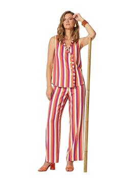 Oky Pantalón Valtor Viscosa Rayas  Multicolor