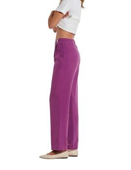 Oky Pantalón Ubler Lyocell Lavado Buganvilla