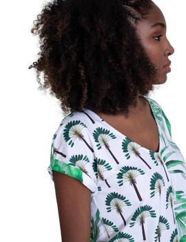 Pisonero Camiseta Palm Blanco
