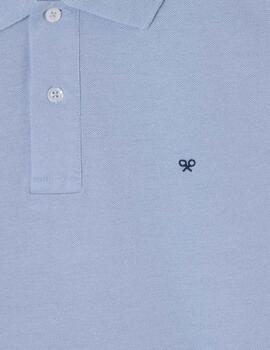 Silbon Polo Clásico Liso Azul Indigo