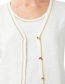 Leo & Ugo Twin Set Off White/Gold