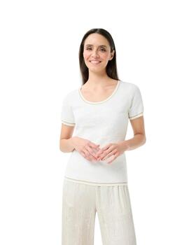 Leo & Ugo Twin Set Off White/Gold