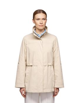 Geox W Claudin Jkt - Emerized Poly Brown Rice