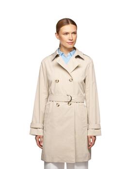 Geox W Claudin Trench - Emerized Po Brown Rice