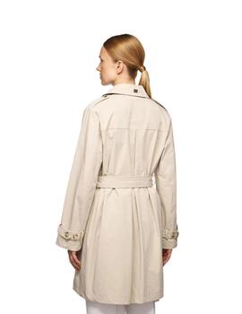 Geox W Claudin Trench - Emerized Po Brown Rice