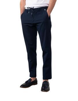 Etiem Pantalón Goma-Cordón Trabillas Azul marino