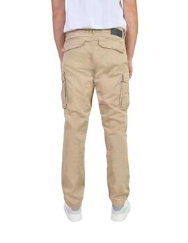 Le Temps Des Cerises Pantalones cargo Beige