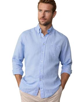 Hackett Shirt Spa Blue