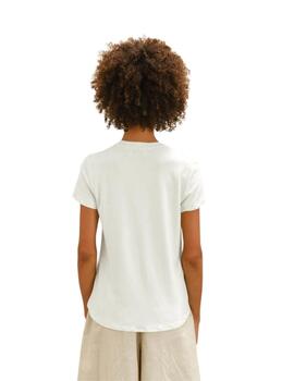 Guitare Camiseta Manga corta Blanca