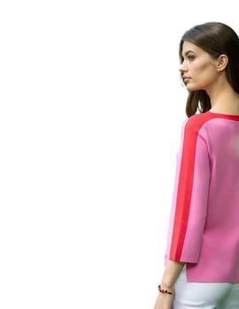 Hongo Jersey Rosa con contraste